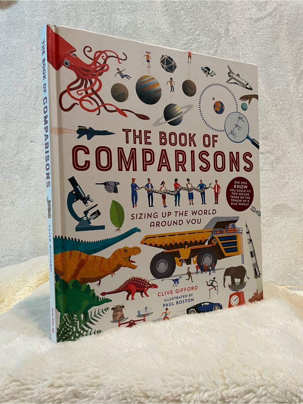 The Book of Comparisons Kids Learning Book - Cream Edition